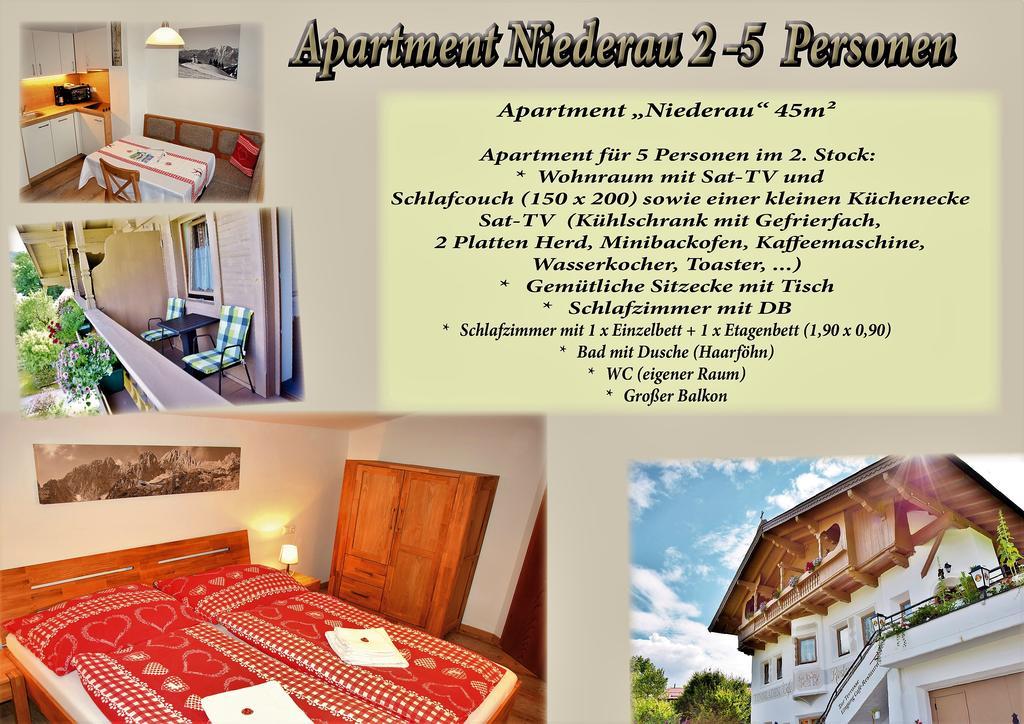 Tennladen Apartments Niederau Exteriér fotografie